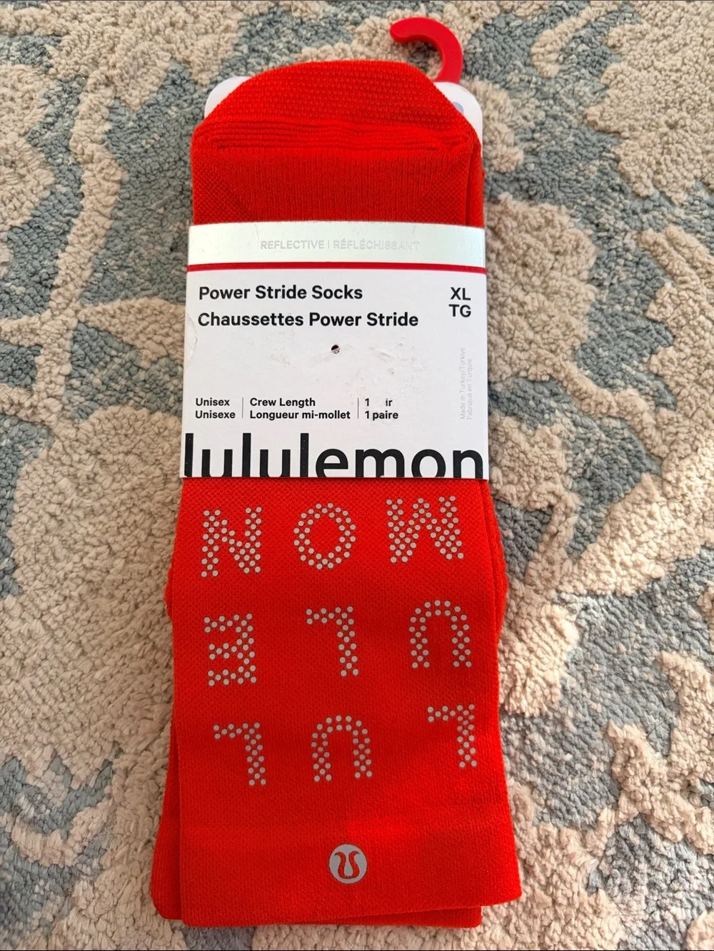 lululemon athletica Power Stride Crew Socks - Red